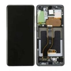 Ecran OLED + Vitre Tactile + Châssis gris Samsung Galaxy S20 Ultra G988 G988U G988U1 G9880 G988B,DS G9888N G98 (officiel)