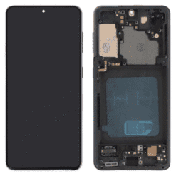 Ecran Soft OLED + Vitre Tactile + Châssis Noir Samsung Galaxy S21 (Compatible)