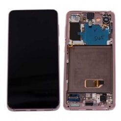 Ecran OLED + Vitre Tactile + châssis Violet Samsung Galaxy S21 G991B (officiel) Sans Batterie