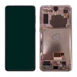 Ecran LCD + Vitre Tactile + châssis Violet Samsung Galaxy S21 Plus G996B (officiel) Sans Batterie
