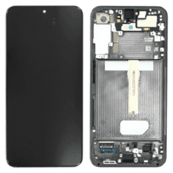 Ecran Soft OLED + Vitre Tactile (avec châssis) Noir Samsung Galaxy S22 Plus (Compatible)