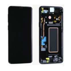 Ecran OLED + Vitre Tactile + châssis gris titanium Samsung Galaxy S9 G960F (officiel)