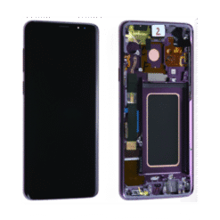 Ecran OLED + Vitre Tactile + châssis violet Samsung Galaxy S9 G960F (officiel)
