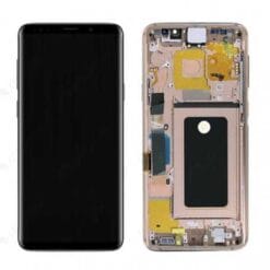 Ecran OLED + Vitre Tactile + châssis Or rose Samsung Galaxy S9 Plus G965F (officiel)