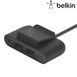 Hub avec câble USB-C vers 2 ports USB-A + 2 ports USB-C  (30W) Noir (Officiel) BELKIN