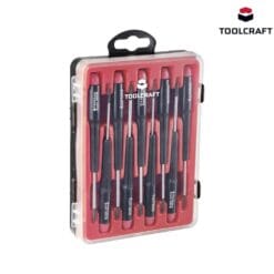 Jeu de tournevis TOOLCRAFT 9 pièces vis à fente, cruciforme Phillips, TORX® intérieur