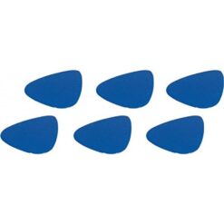 Lot de 10 outils plastique type médiator bleu rigide