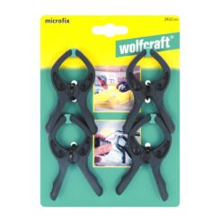 Lot de 4 Mini-pinces à ressort Wolfcraft (468229)