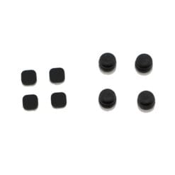 Lot de 4 caches vis plastique + 4 capuchons haut et bas Nintendo 3DS XL - Noir