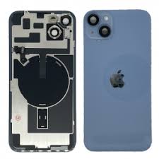 Plaque arrière en verre NEUTRE avec nappes  iPhone 14 Plus bleu