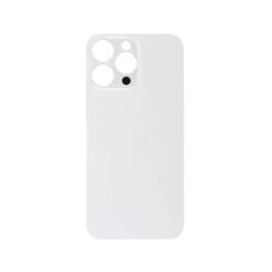 Plaque arrière en verre NEUTRE pour iPhone 14 Pro Max argent (pour machine laser)