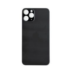 Plaque arrière en verre NEUTRE iPhone 11 PRO noir (pour machine laser)