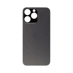 Plaque arrière en verre NEUTRE pour iPhone 14 Pro noir sidéral (pour machine laser)