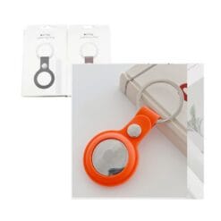 Port-clés pour airtag silicone orange