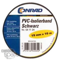 Scotch isolant noir rouleau 10m