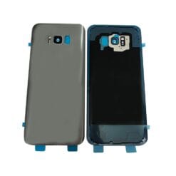 Vitre Arrière + Lentille Caméra Argent Samsung Galaxy S8+ (Compatible)