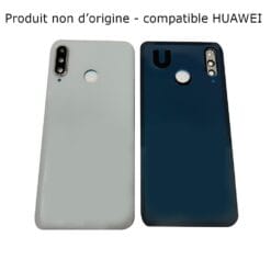Vitre Arrière + Lentille Caméra Blanche Huawei P30 Lite (24MP) (Compatible)