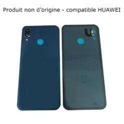 Vitre Arrière + Lentille Caméra Bleue Huawei P20 Lite (Compatible)