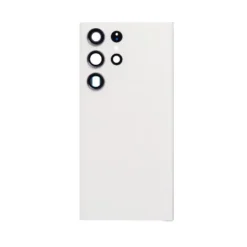 Vitre Arrière + Lentille Caméra Crème Samsung Galaxy S23 Ultra (Compatible)