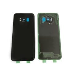 Vitre Arrière + Lentille Caméra Noire Samsung Galaxy S8 (Compatible)