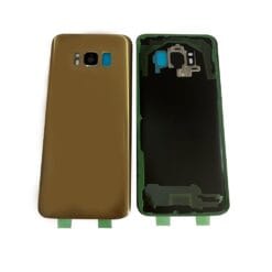 Vitre Arrière + Lentille Caméra Or Samsung Galaxy S8 (Compatible)