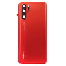 Vitre Arrière + Lentille Caméra Rouge Huawei P30 Pro (Compatible)