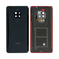 Vitre arrière + vitre caméra Huawei Mate 20 (Officiel) - Noir