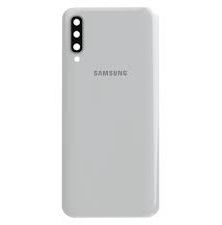 Vitre arrière + vitre caméra Blanc Samsung Galaxy A50 A505F (Officiel)
