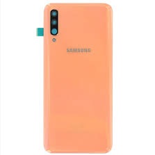 Vitre arrière + vitre caméra Corail Samsung Galaxy A50 A505F (Officiel)