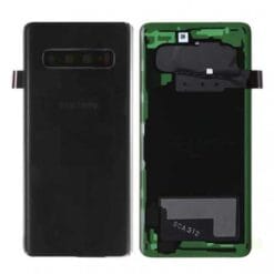 Vitre Arrière + Lentille Caméra Noire Samsung Galaxy S10 (Compatible)