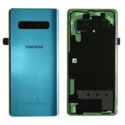Vitre arrière + vitre caméra Vert Samsung Galaxy S10 PLUS G975F (Officiel)