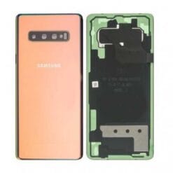 Vitre Arrière + Lentille Caméra Orange Samsung Galaxy S10+ (Compatible)