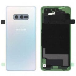 Vitre Arrière + Lentille Caméra Blanche Samsung Galaxy S10E (Compatible)