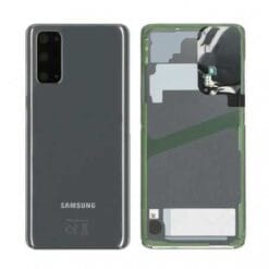 Vitre arrière + vitre caméra gris Samsung Galaxy S20 G980F (Officiel)