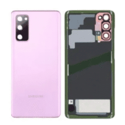 Vitre arrière + vitre caméra Rose Lavande Samsung Galaxy S20 FE / S20 FE 5G G780F / G781B (officiel)