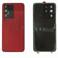 Vitre Arrière + Lentille Caméra Rouge Samsung Galaxy S20 Ultra (Compatible)