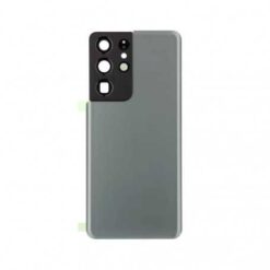 Vitre Arrière + Lentille Caméra Argent Samsung Galaxy S21 Ultra (G998B) (Compatible)