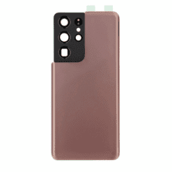 Vitre Arrière + Lentille Caméra Or Samsung Galaxy S21 Ultra (G998B) (Compatible)