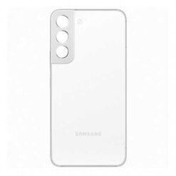 Vitre Arrière + Lentille Caméra Blanc Samsung Galaxy S22 (S901B) (Compatible)