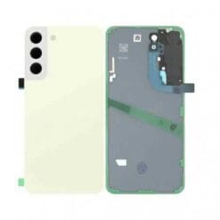 Vitre Arrière + Lentille Caméra Crème Samsung Galaxy S22 Plus (S906B) (Compatible)