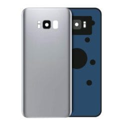 Vitre Arrière + Lentille Caméra Argent Samsung Galaxy S8 (Compatible)