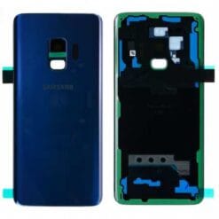 Vitre Arrière + Lentille Caméra Bleue Samsung Galaxy S9 (Compatible)