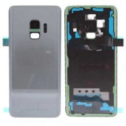 Vitre arrière + vitre caméra Gris Titanium Samsung Galaxy S9 G960F (Officiel)