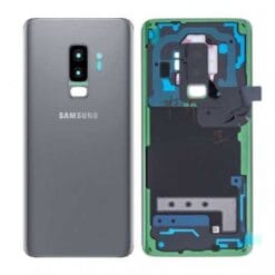 Vitre arrière + vitre caméra Gris Titanium Samsung Galaxy S9 PLUS G965F (Officiel)