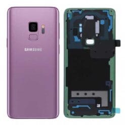 Vitre Arrière + Lentille Caméra Rose/Violet Samsung Galaxy S9+ (Compatible)