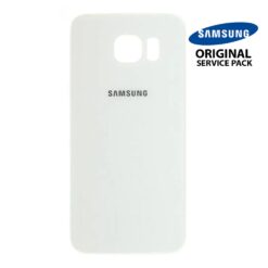 Vitre arrière Samsung S6 G920F blanc (officiel)