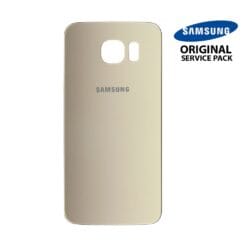 Vitre arrière Samsung S6 G920F or (officiel)