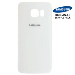 Vitre arrière Samsung S6 edge G925F blanc (officiel)