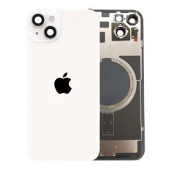 Vitre arrière avec adhésif et MagSafe pour iPhone 14 Plus - Grade A (avec Logo) Lumière stellaire