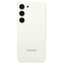 Vitre arrière + lentille caméra Crème Samsung Galaxy S23 FE (Officiel)